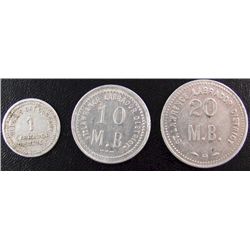 Tokens; Hudson Bay Labrador Tokens; includes Labrador District uniface 1 (Gingras 225) &  St. Lawren