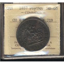 token; Br#719 PC-6D PennyToken ICCS MS60.