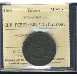 token; Br#720 PC-5B1 ICCS AU55, light corrosion