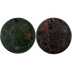 Token; Br#925, 1820 Brass Northwest Token ICCS VF20.  Some corrosion.  Extremely rare to find in any