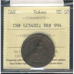 token; Br#994 LC-54D2 ICCS MS60