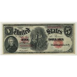 USA 1907 $5 Fr#88 #H22499365 VF with minor border issues.