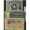 Image 1 : Germany ;  Reisch banknotes 1908-1910 100 RM(6) & $1000RM.  Lot of 7 notes VG to F+ some with rim is
