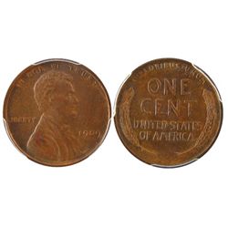 USA 1909 1¢ Lincoln PCGS MS64BN.  Lustrous brown.