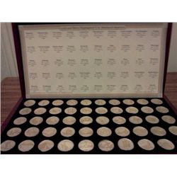 USA Mint Lot;  includes Gold-and-Silver Highlighted Statehood Quarters, Postal Commemorative Society