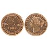 Image 1 : Nfld 1885 $2 Gold ICCS AU50.