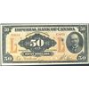 Image 1 : The Imperial Bank of Canda; 1923 $50 #E3654 CH-375-18-14 PMG CH UNC64.  Strong and clean colours.  S
