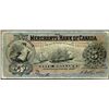 Image 1 : The Merchants Bank of Canada; 1900 $5 #295542 CH-460-14-04 PMG F12