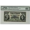 Image 1 : The Bank of Montreal; 1938 $20 #50261 CH-505-62-06 PMG CH UNC64EPQ.