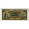 Image 1 : The Bank of Nova Scotia 1908 $5 #1386908 CH-550-28-08 Fine with issues.  Rust spots on back of issue