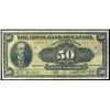 Image 1 : The Royal Bank of Canada; 1913 $50 #050301 CH-630-12-18 PMG VF20.   Extremely rare example with only
