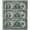 Image 1 : 1935 $1 BC-1 #A3971121-22-23 PMG UNC64EPQ,  Lot of 3 consecutives serial numbers.