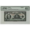 Image 1 : 1935 $1 BC-1 #B2450197 PMG UNC65 EPQ.
