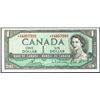 Image 1 : 1954 $1 BC-37cA *V/V4957999 PMG UNC63EPQ.  Strong and clean colours.  So bright and attractive.  Wor