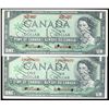 Image 1 : 1967 $1 BC-45bS I/P0000000 and BC-45aS 1867-1967 both PMG UNC65EPQ.