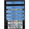 Image 1 : 1986 $5 BC-56c Changeover #GPW2178324-328 all CCCS UNC64. Lot of 5 notes.
