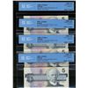 Image 1 : 1986 $5 BC-56c Changeover #GPW2178329-333 all CCCS UNC64. Lot of 5 notes.
