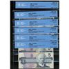 Image 1 : 1986 $5 BC-56c Changeover #GPW2178334-339 all CCCS UNC64. Lot of 6 notes.