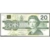 Image 1 : 1991 $20 BC-58b #EVA5093458 ERROR issue.  60% overstamp on front of note.  VF grade.