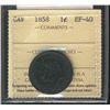 Image 1 : 1858 1¢ ICCS EF40.