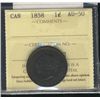 Image 1 : 1858 1¢ ICCS AU50.