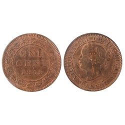 1858 1¢ ICCS MS63RD.  Nice 80% red with lustre.