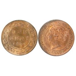 1859 1¢ Nar 9 ICCS MS66RD.  Wow example. Original 95% full red and lustrous.  Well struck with excep