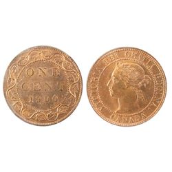 1900 1¢ ICCS MS65RD.  Key issue lustrous 100% red.  Well struck with exceptional surfaces and clean 