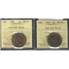 Image 1 : 1901 1¢ & 1914 ICCS MS63RB.  Lot of 2 coins.