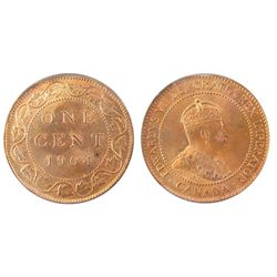 1904 1¢ ICCS MS66RD.  A monster of a coin.  Sizzling lustre and fields 100% red.  Well struck with e