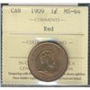 Image 1 : 1909 1¢ ICCS MS64RD.