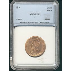 1914 1¢ NNC MS65RB.