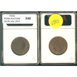 1915 1¢ MS64RB & 1916 MS63RB.  Lot of 2 ICCS graded coins.