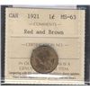 Image 1 : 1921 1¢ ICCS MS63RB.  Nice lustre on better date issue.