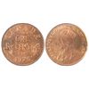 Image 1 : 1925 1¢ ICCS MS64RD.  Gem 95% red and lustrous key date.  Well struck with exceptional surfaces and 
