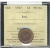 Image 1 : 1927 1¢ ICCS MS64RD.  Lustrous 80% red and lustrous.