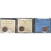 Image 1 : 1949 1¢ A Off, 1950 both ICCS MS64RD & 2006 Magn CCCS MS63RD.  Lot of 3 coins.