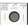 Image 1 : 1858 5¢ Large Date F+. (PBA)
