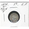 Image 1 : 1874H 5¢ Pln EF. (PBA)