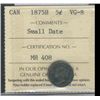 Image 1 : 1875H 5¢ Sml Dt ICCS VG8.