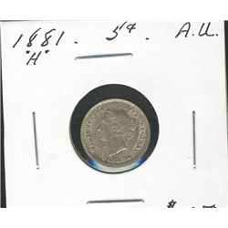 1881H 5¢ AU. (PBA)  A nice example.