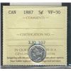 Image 1 : 1887 5¢ ICCS VF30.