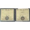 Image 1 : 1898 5¢ & 1900 Rd ICCS VF20.  Lot of 2 coins.