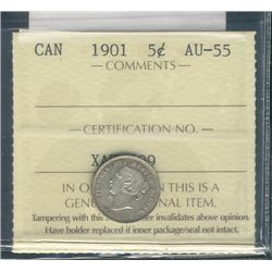 1901 5¢ ICCS AU55.