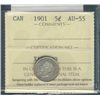 Image 1 : 1901 5¢ ICCS AU55.