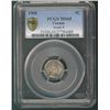 Image 1 : 1908 5¢ Sml PCGS MS65.  Superb eye appeal with sparce shades with lots of lustre.
