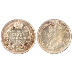 1920 5¢ ICCS MS66.  A gem lustrous coin.  Top 2 graded.  Well struck with exceptional surfaces and c