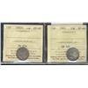Image 1 : 1882H 10¢ & 1901 ICCS EF40.  Lot of 2 coins.