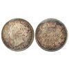 Image 1 : 1892 10¢ Obv 5 Sml 9 ICCS MS65.  Attractive red and blue tones.