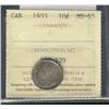 Image 1 : 1933 10¢ ICCS MS65.  PQ rainbow tones.  Flashy and very attractive.